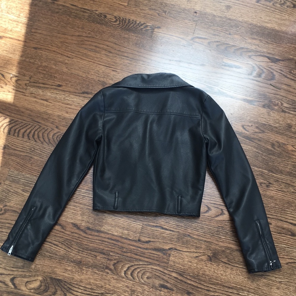 Black leather jacket Papaya - Picture 3 of 3